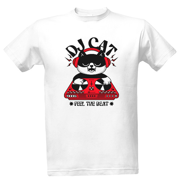 Tričko s potiskem DJ Cat