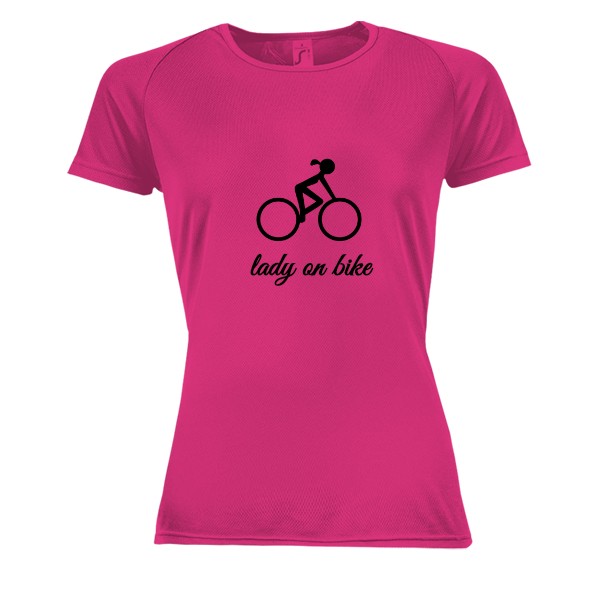 lady on bike - funkční