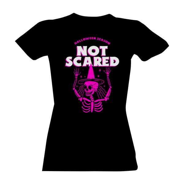 Kostra s kloboukem NOT SCARED