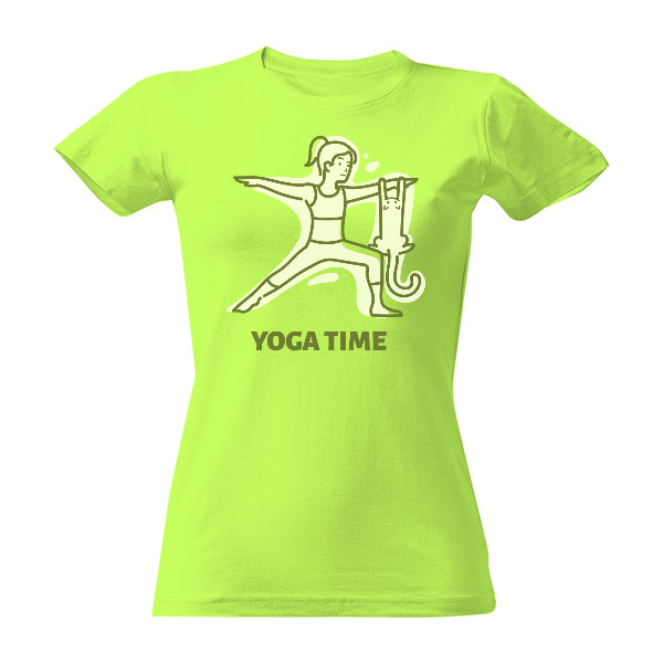 Tričko s potiskem Yoga time